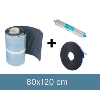 Kit d’installation pour 1 x Fenêtre de toit incliné 80x120cm (pour un toit en tuiles)